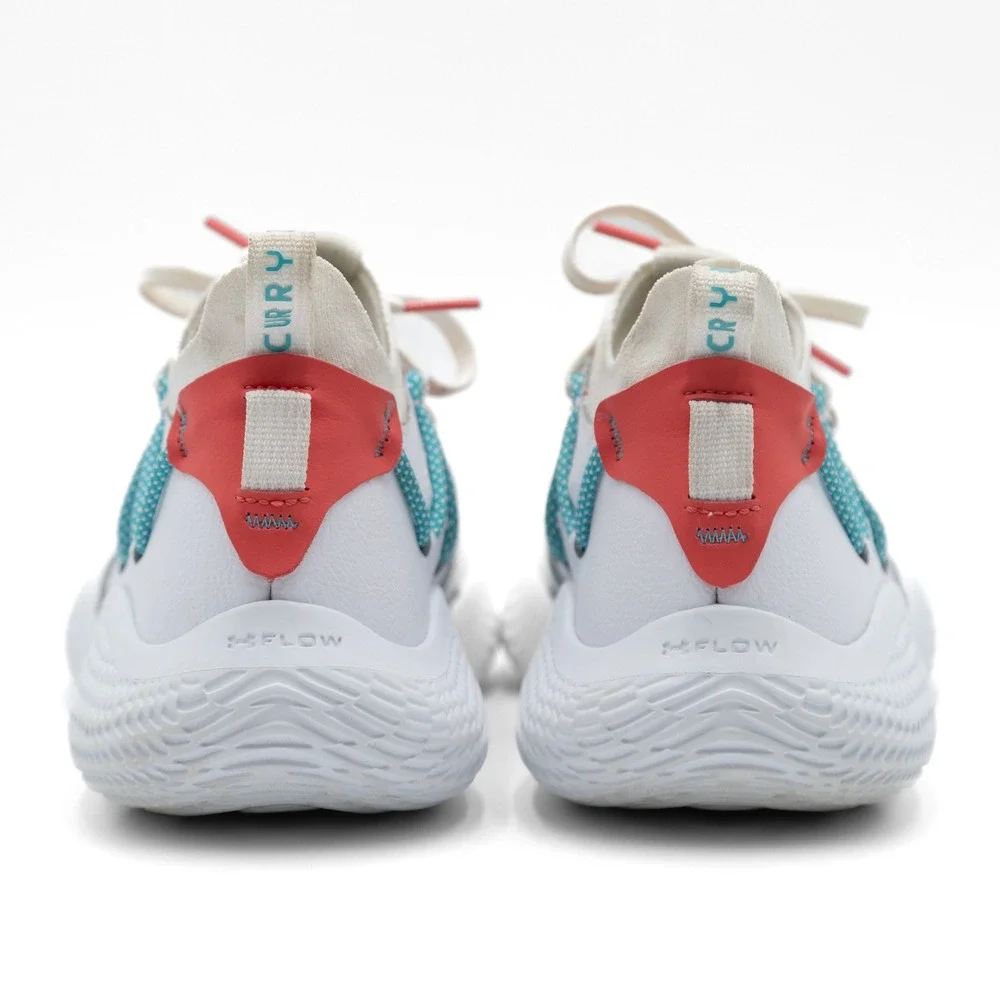 UNDER ARMOUR Men's US 7.5 White Daiquiri Curry Flow Cozy‎ Basketball Sneakers